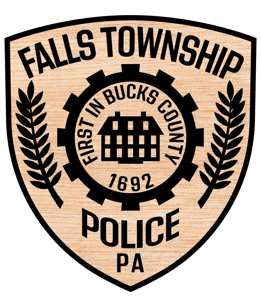 Falls Township Police Patch SVG
Pennsylvania Law Enforcement Vector
Bucks County Police Shield Emblem
Historic Building Engraving File
Falls Township Sign CNC Router File