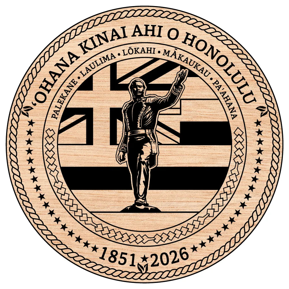 Honolulu Fire Department 175th Anniversary Patch SVG Hawaii Firefighter Vector
