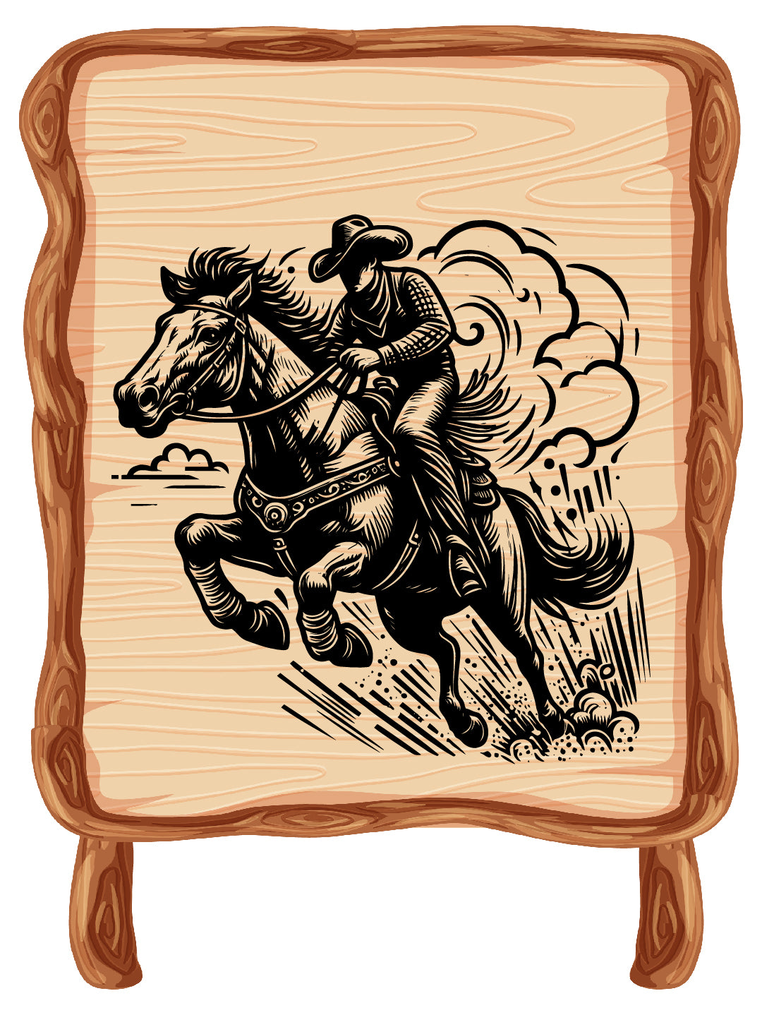 Horse Rider Vector SVG