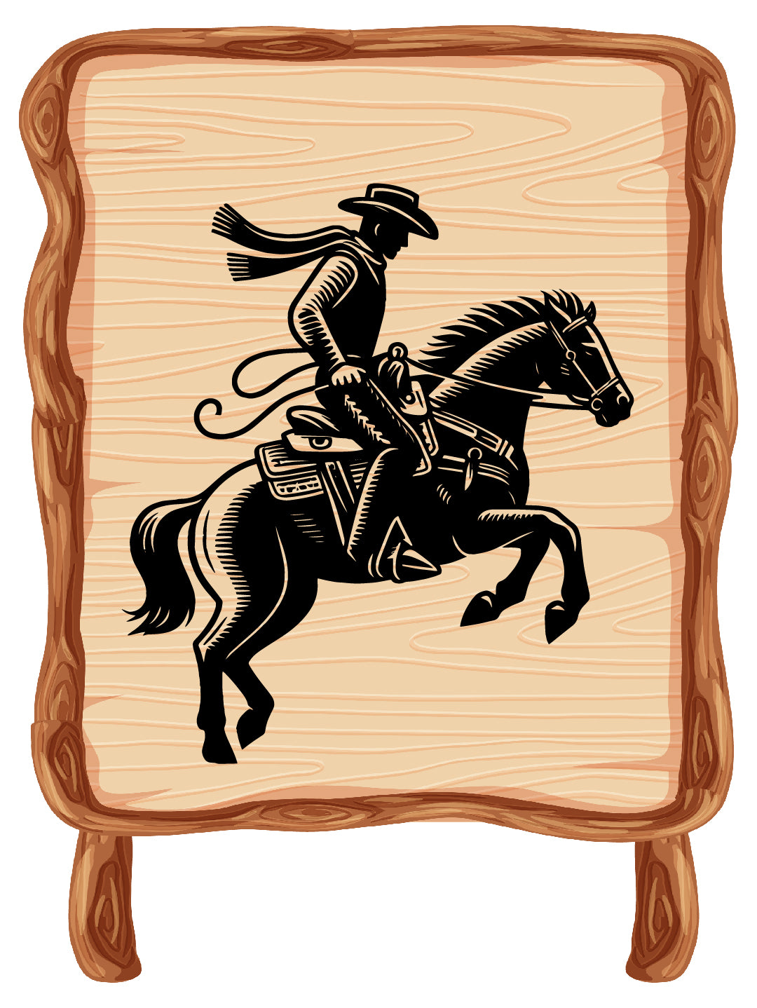 Horse Rider Vector File