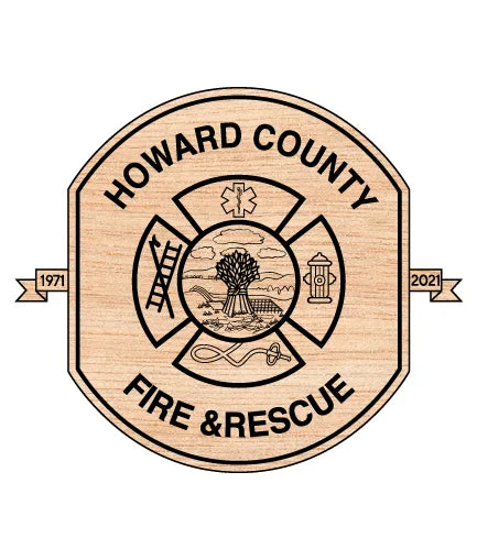 Howard County Fire And Rescue Patch Maryland SVG Fire Rescue Vector