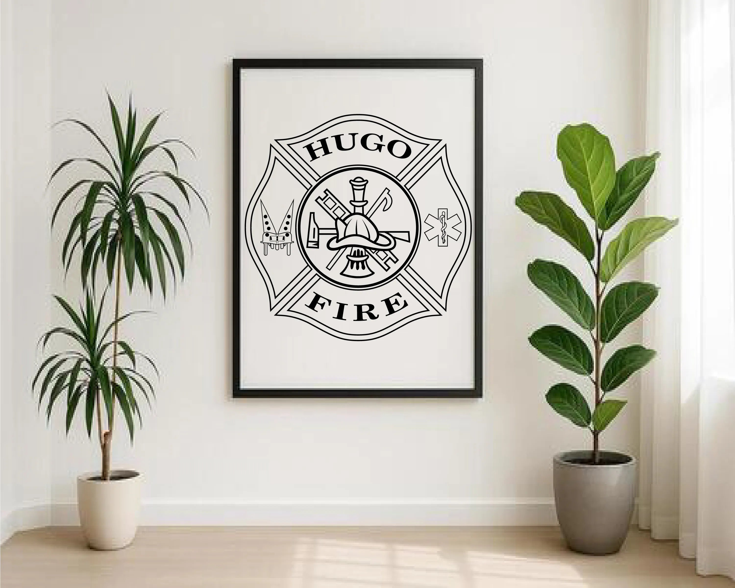 Hugo Fire Department Patch SVG Minnesota Firefighter Vector