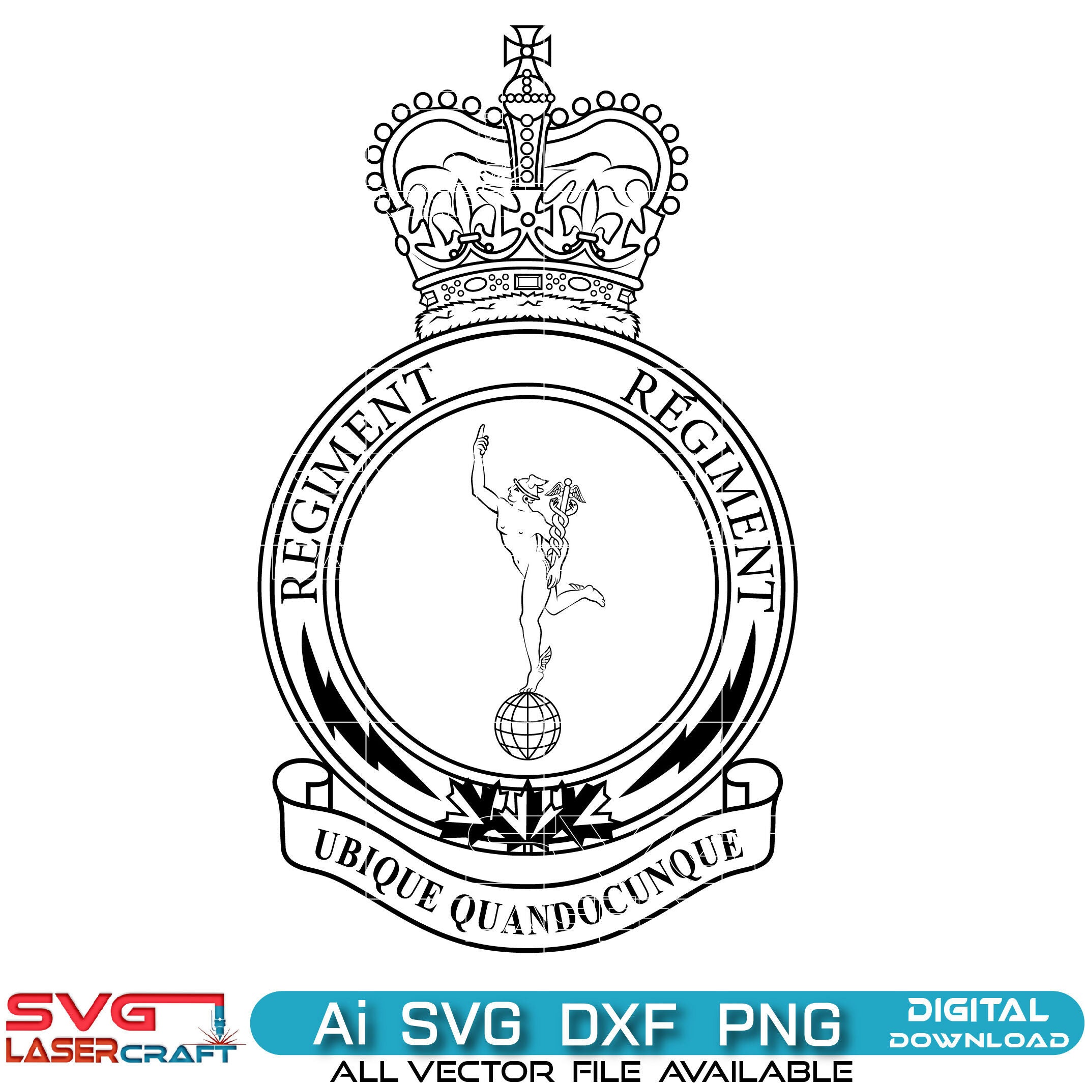 Signal Regiment of Canada Logo SVG | Vector Art Digital File