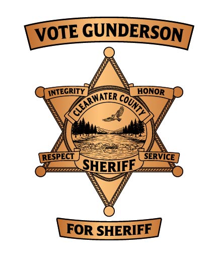 Vote Gunderson for Sheriff SVG
Clearwater County Campaign Logo Vector
Sheriff Election Badge CNC File
Political Campaign Sign SVG for Laser Cut
Gunderson for Sheriff Badge Design