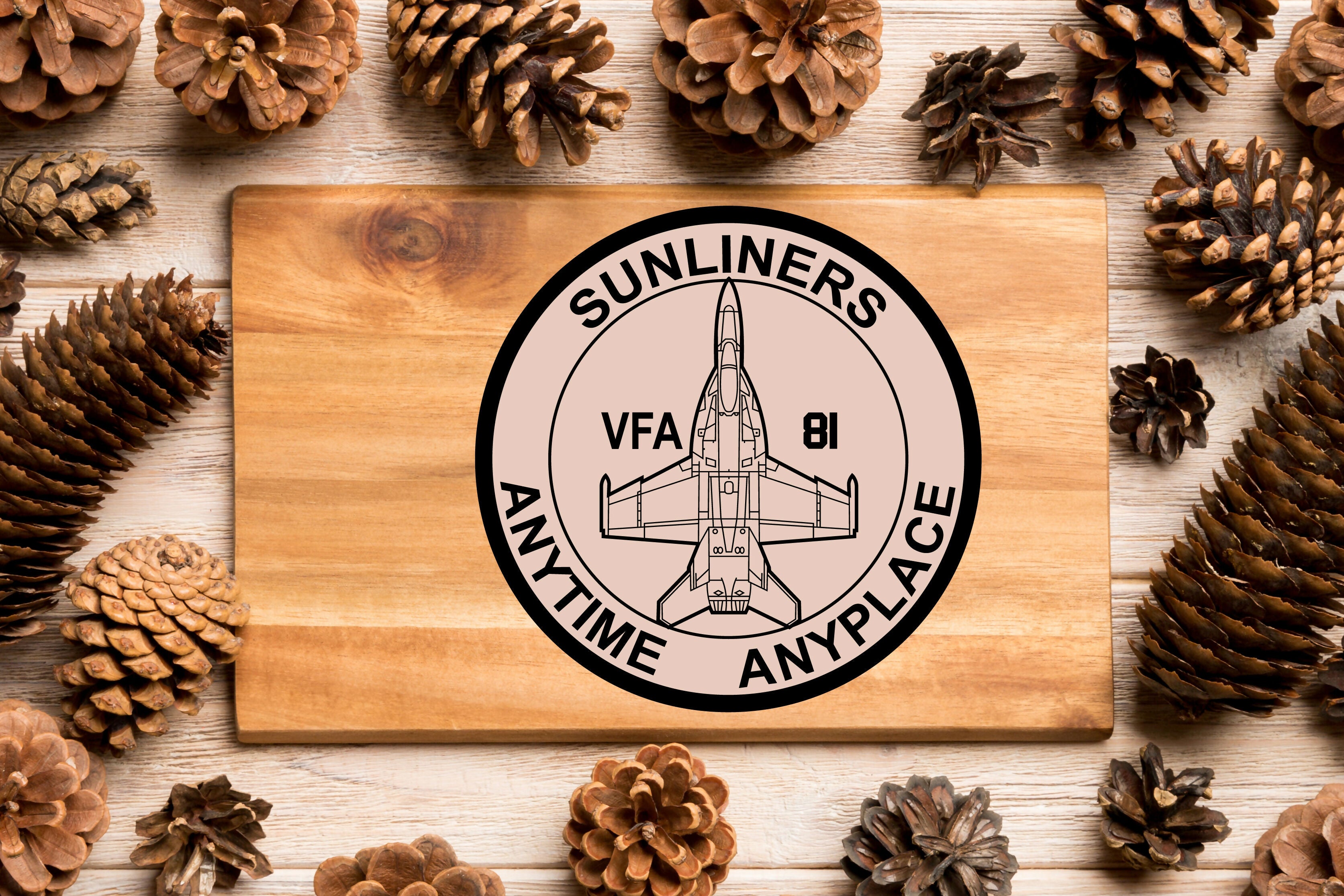 Sunliners Anytime Anyplace Air Force Patch-01-01