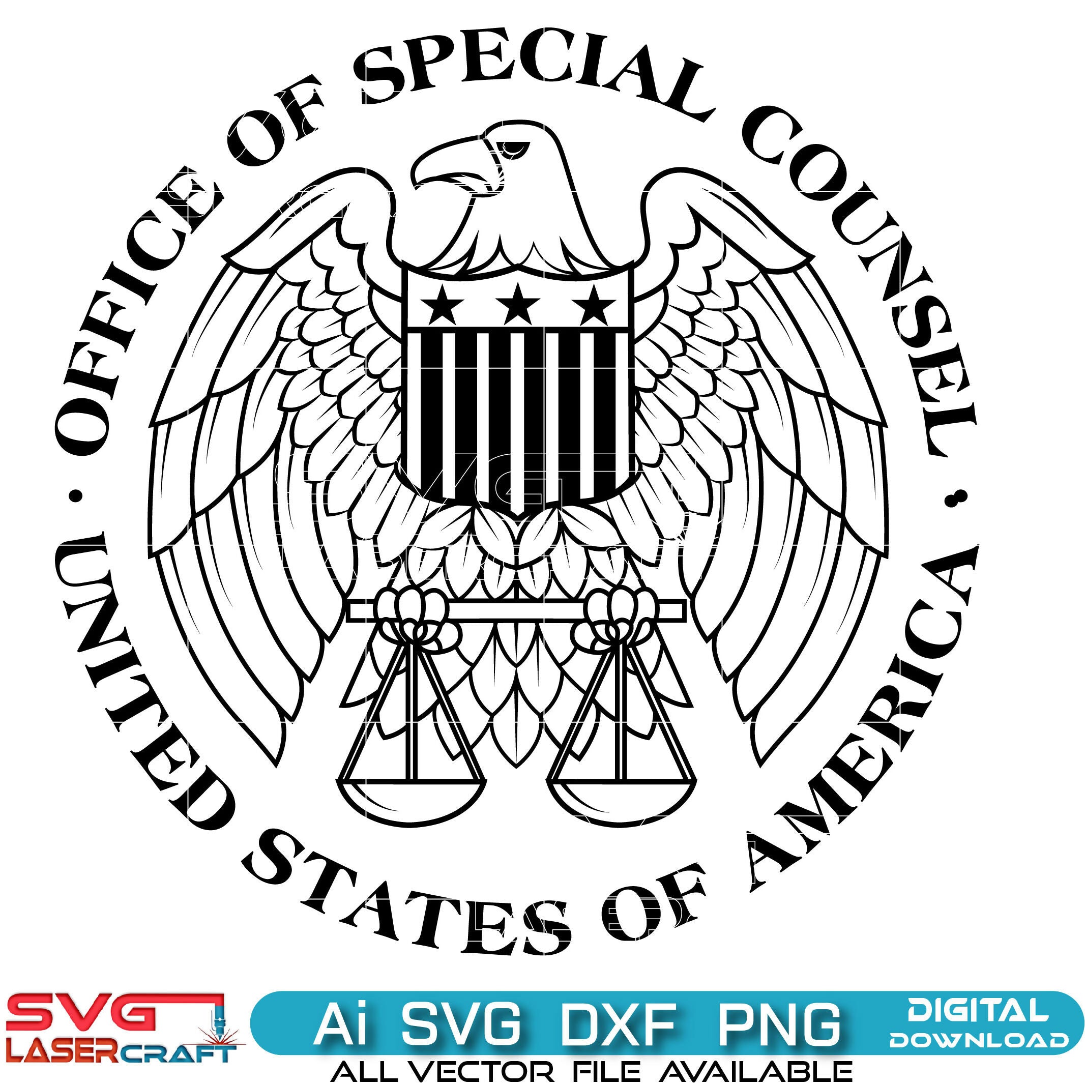 Seal of the Office of the Special Counsel | SVG, AI, DXF, PNG Vector Art