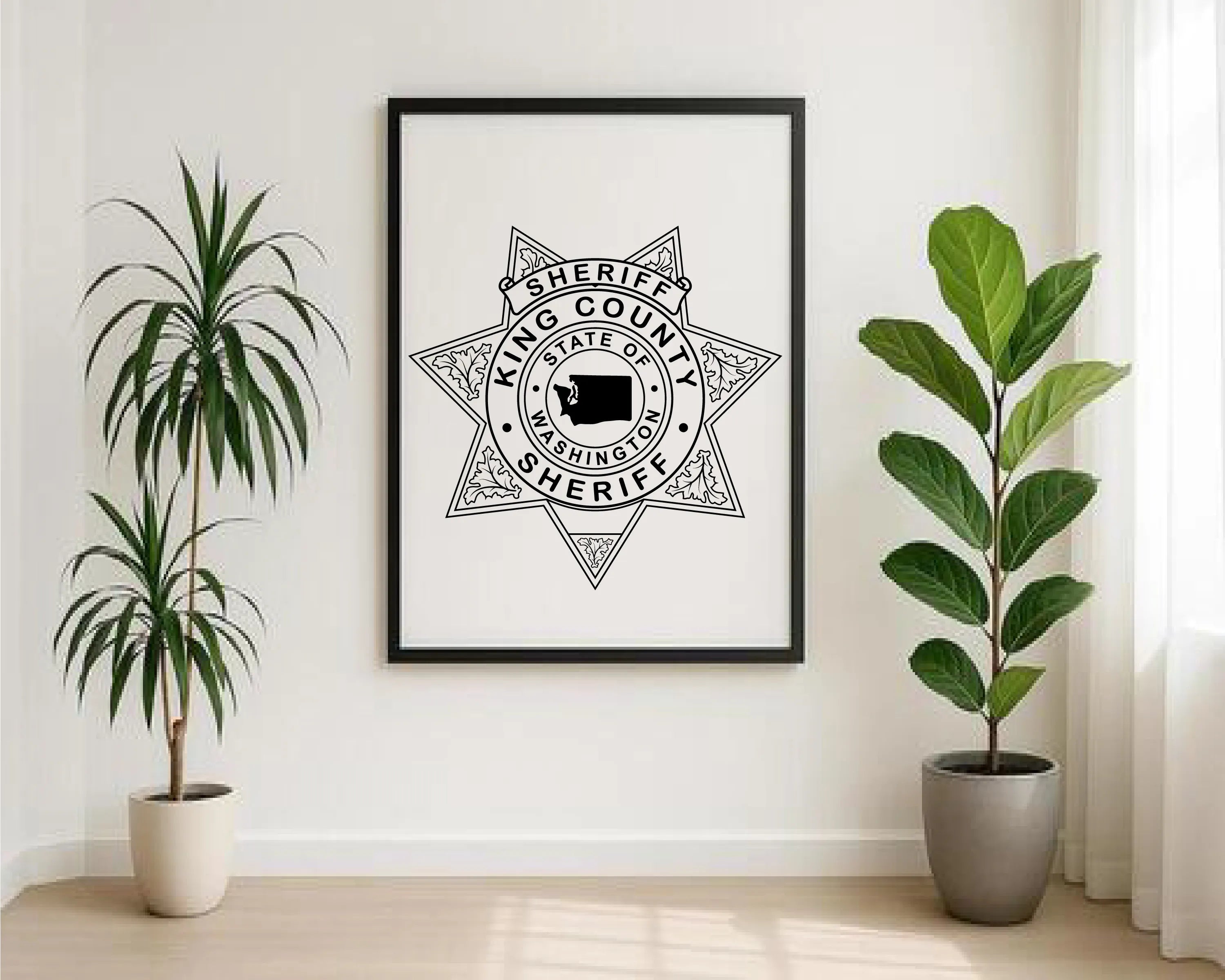 King County Sheriff Office Badge SVG Washington Law Enforcement Vector