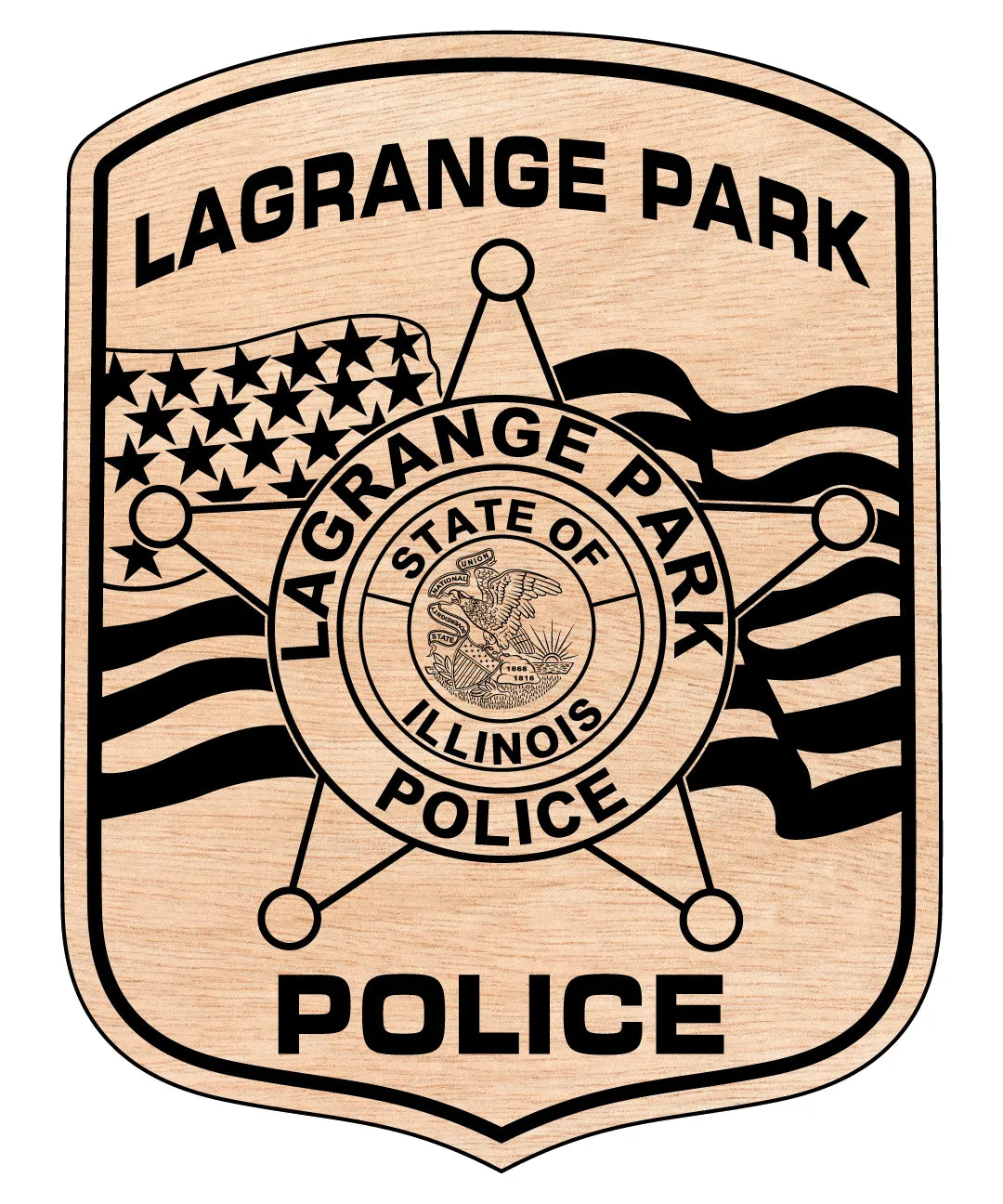 La Grange Park Police Department Patch Illinois SVG Police Vector