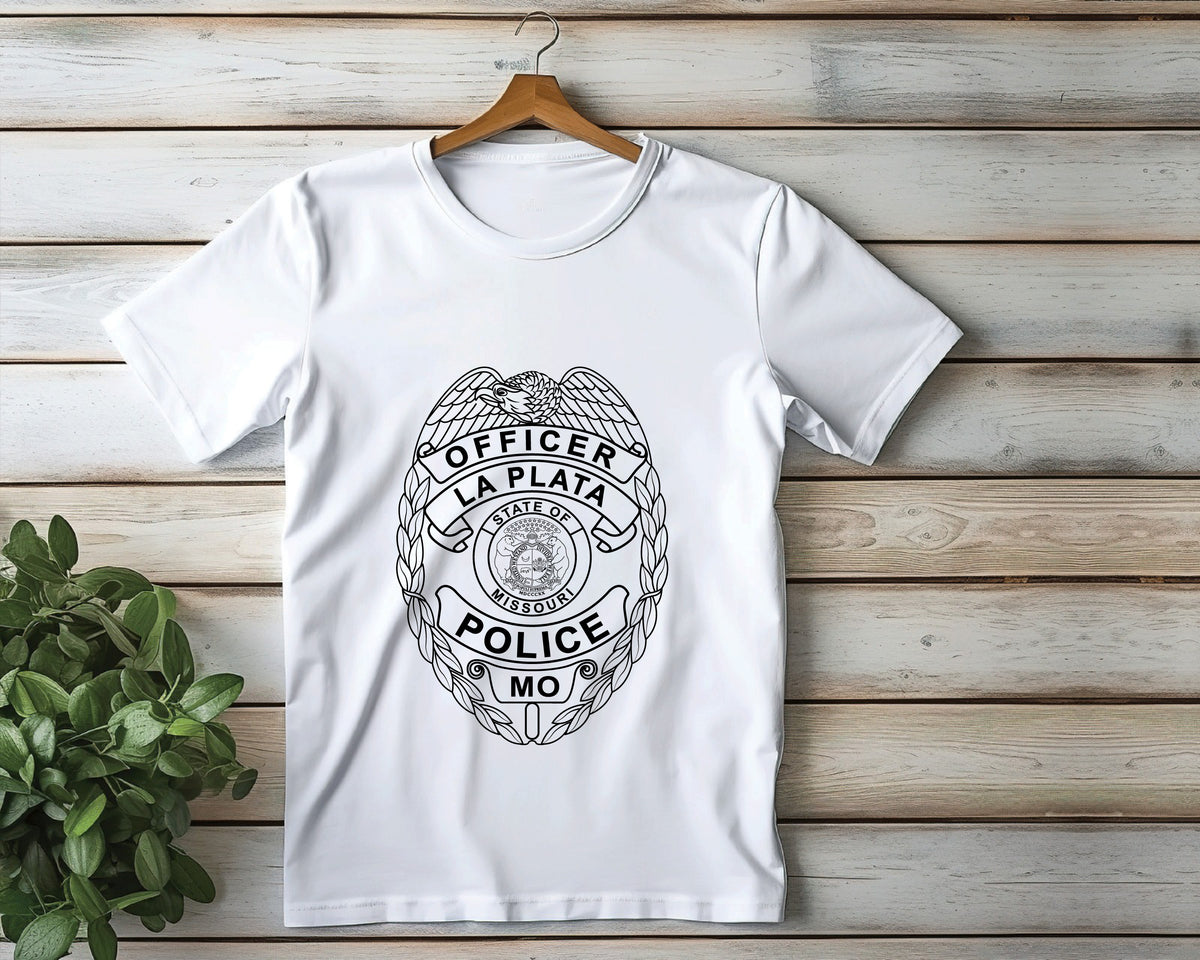 La Plata Missouri Police Officer Badge SVG Law Enforcement Vector
