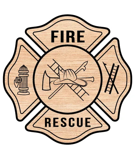 Lake County Fire Department Badge SVG Firefighter Vector