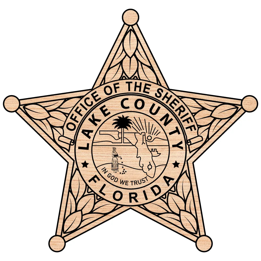 Lake County Sheriff Office Badge SVG Florida Law Enforcement Vector