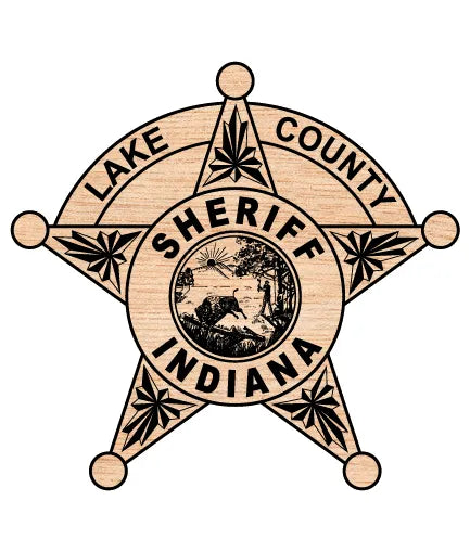 Lake County Sheriff's Office Badge SVG Indiana Law Enforcement Vector