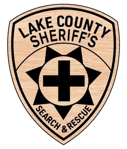 Lake County Sheriff's Search & Rescue Team Patch California SVG Rescue Vector