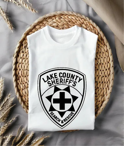 Lake County Sheriff's Search & Rescue Team Patch California SVG Rescue Vector