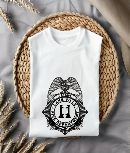 Lakeville Fire Department Captain Badge SVG Fire Rescue Vector