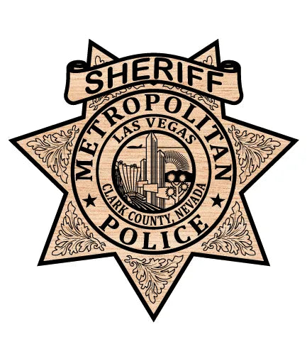 Las Vegas Metropolitan Police Sheriff Badge Nevada SVG Law Enforcement Vector