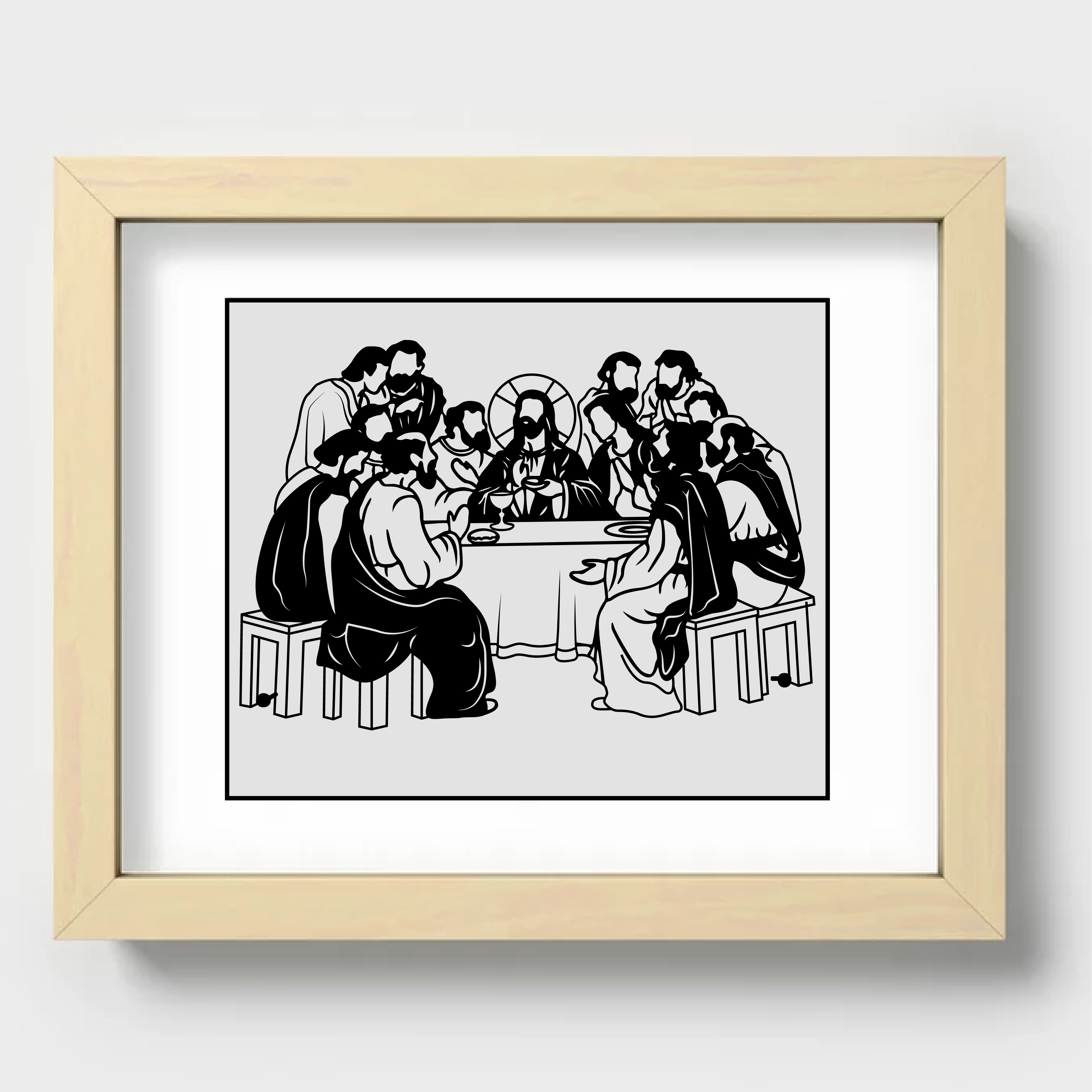 Last Supper Digital File – High-Quality Vector Art Download