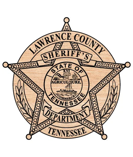 Lawrence County Sheriff's Department Badge Tennessee SVG Sheriff Vector