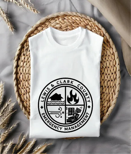 Lewis & Clark County Emergency Management Logo SVG Montana Vector
