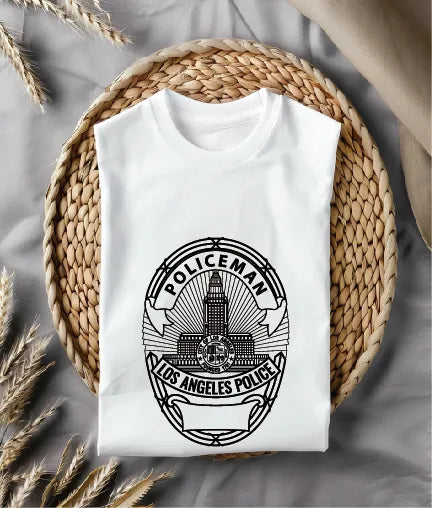 Los Angeles Police Policeman Badge SVG LAPD California Law Enforcement Vector
