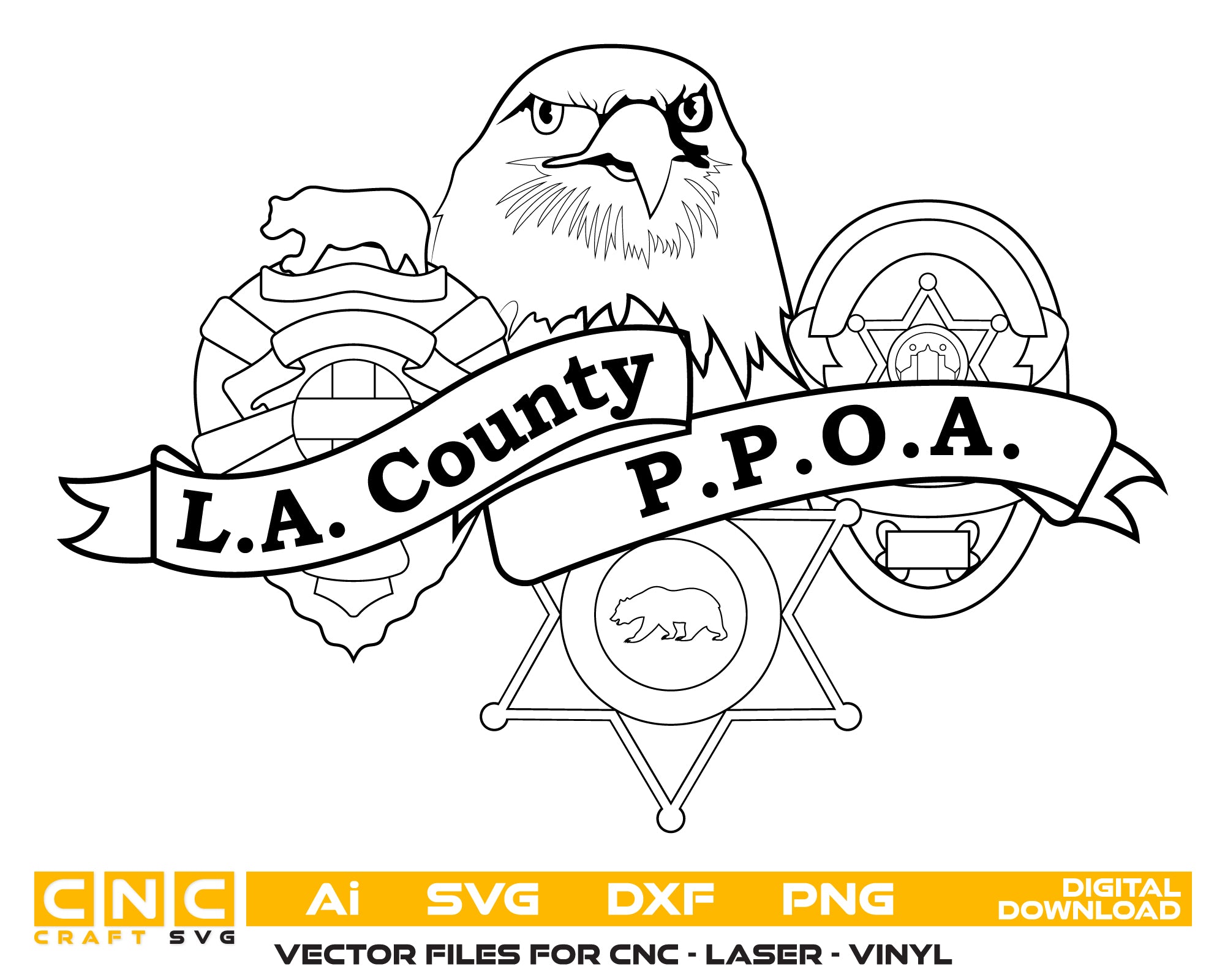 Los Angeles County PPOA Logo SVG
Los Angeles County PPOA Logo Vector
Law Enforcement Logo PPOA
Police Officer Association Logo SVG
Los Angeles County PPOA Emblem