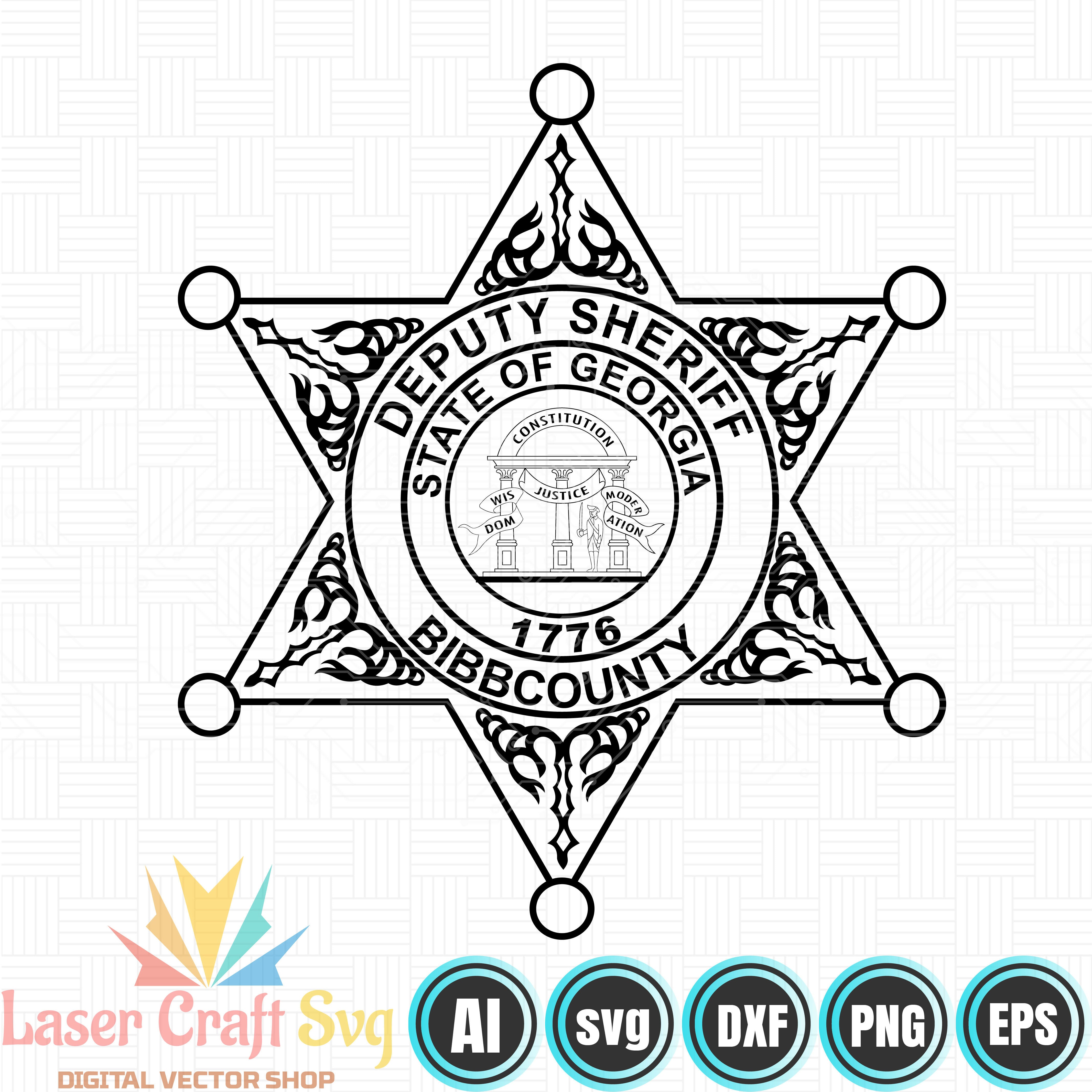 Bibb County Deputy Sheriff Badge-01