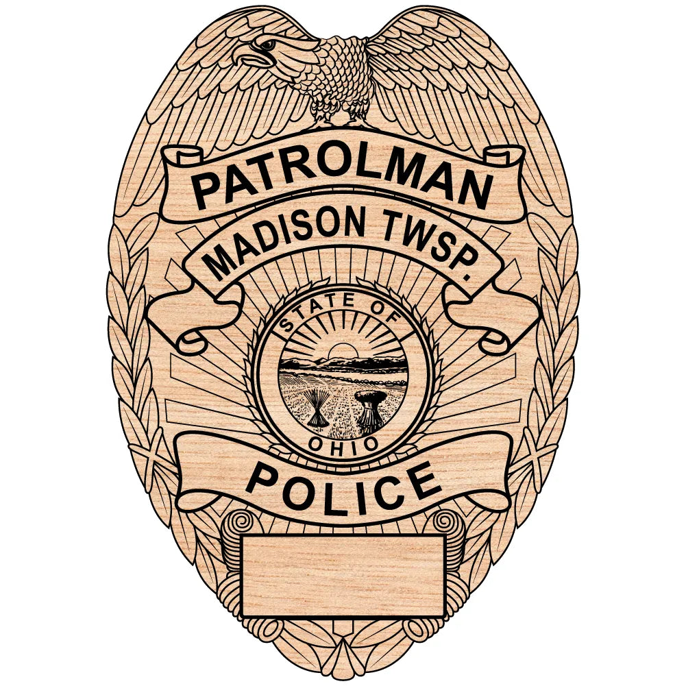 Madison Township Police Patrolman Badge SVG Ohio Law Enforcement Vector
