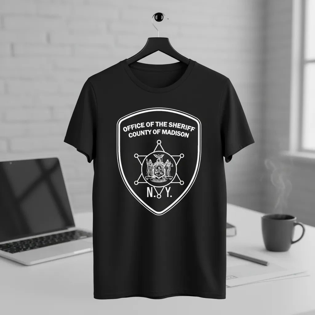 Madison County Sheriff Patch SVG
New York Law Enforcement Vector
Sheriff Patch Engraving File
Madison County Sign CNC File
Sheriff Patch Vector for Laser Cutting