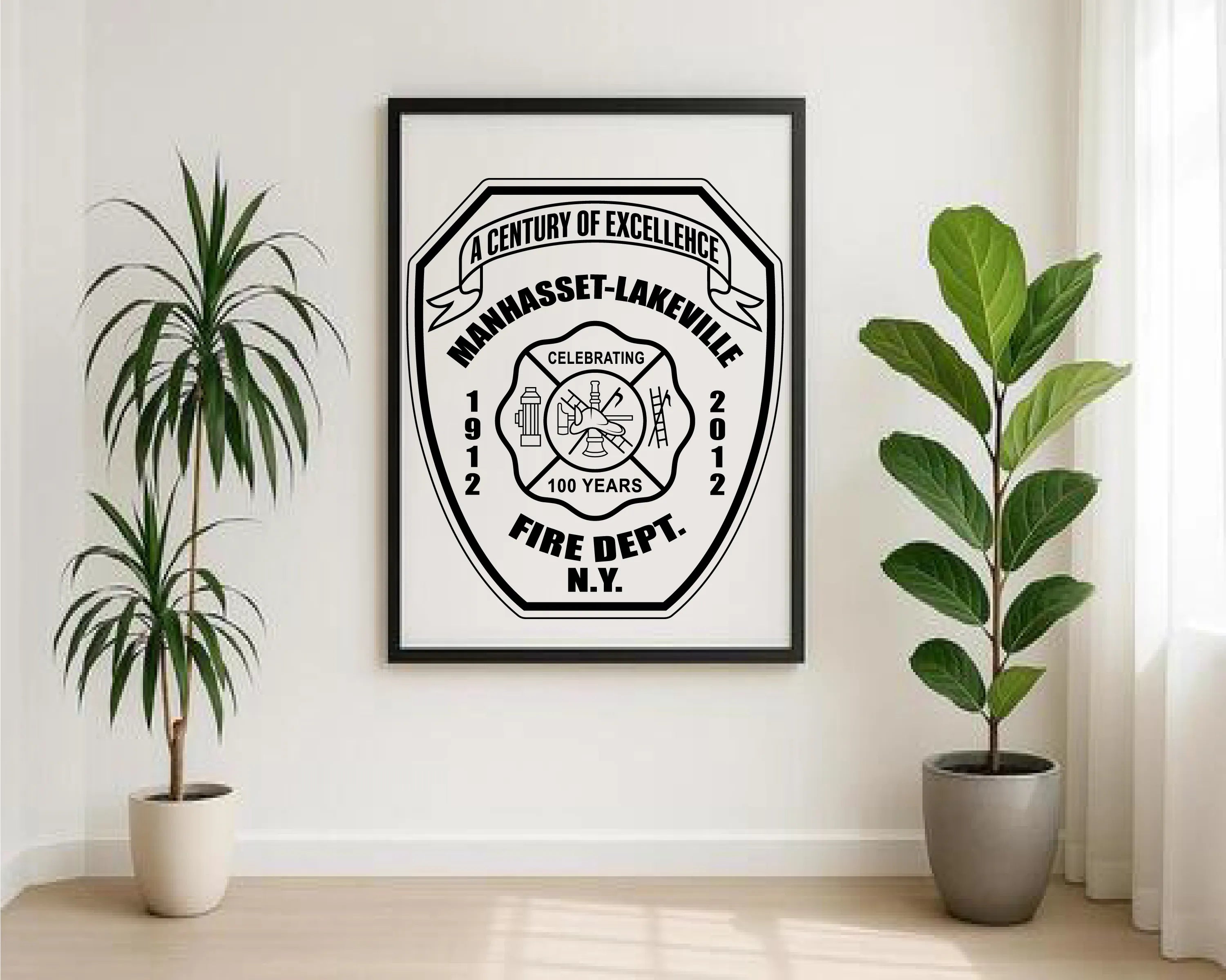 Manhasset-Lakeville Fire Department Patch SVG New York Firefighter Vector