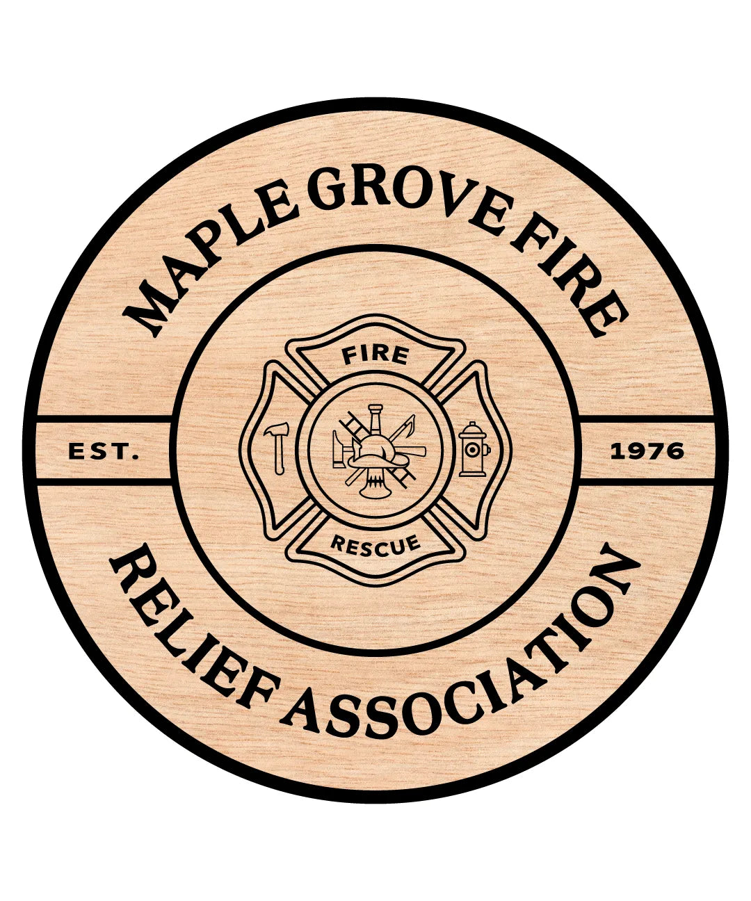 Maple Grove Fire Relief Association Logo SVG Minnesota Firefighter Vector