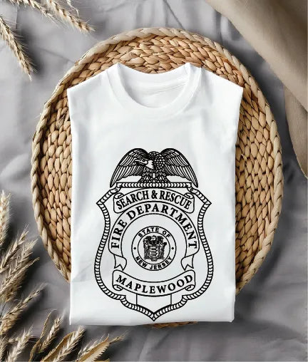 Maplewood Fire Dept Search & Rescue Badge SVG New Jersey Firefighter Vector