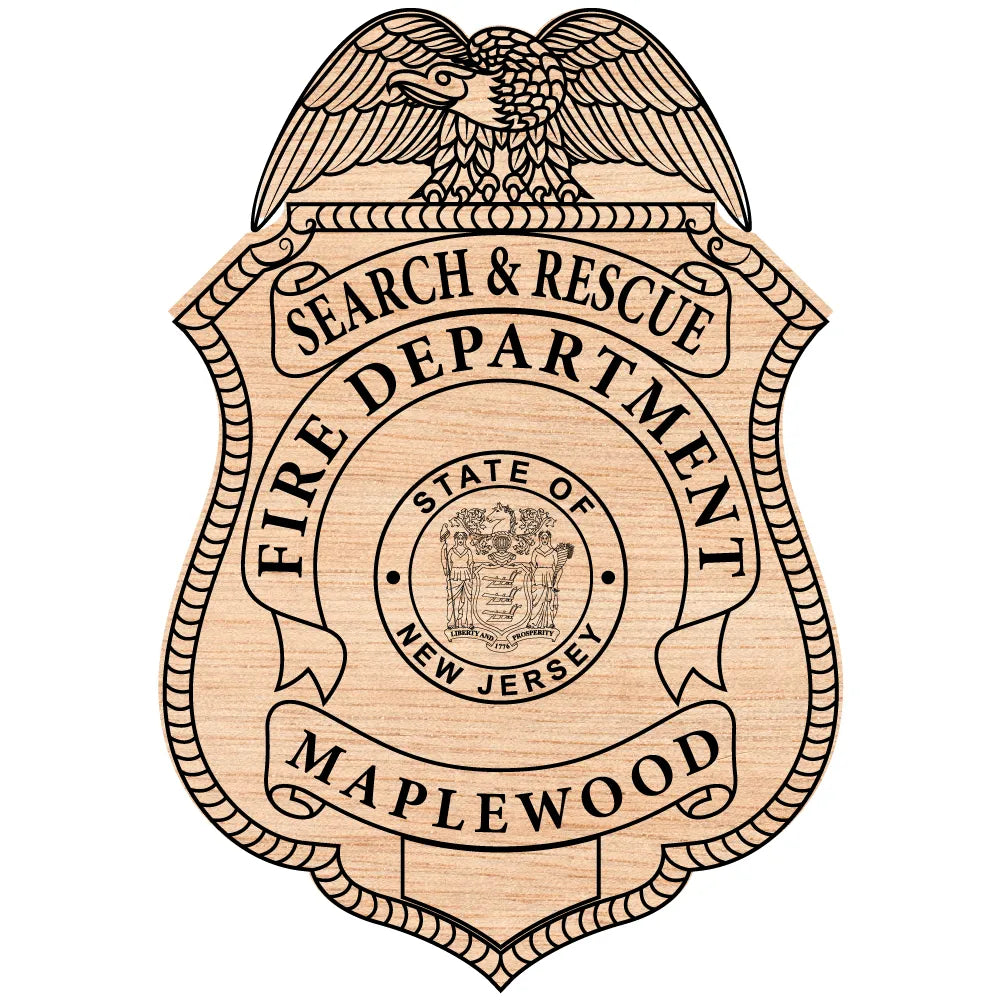 Maplewood Fire Dept Search & Rescue Badge SVG New Jersey Firefighter Vector