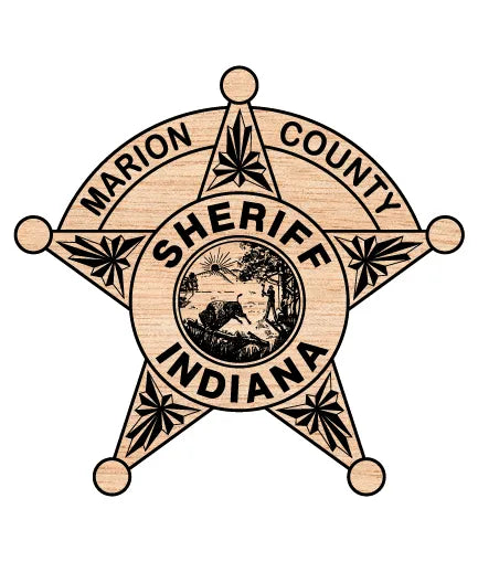 Marion County Sheriff's Office Badge SVG Indiana Law Enforcement Vector