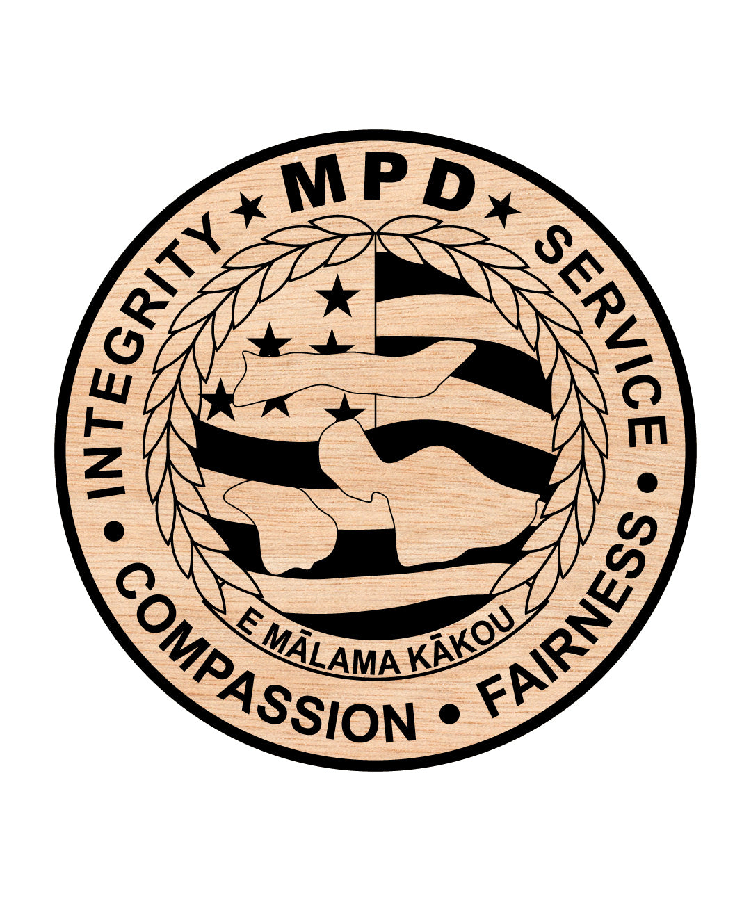 Maui Police Department Logo SVG, Maui Police Logo Vector, Police Department Logo SVG, Law Enforcement Emblem Vector, Police Seal SVG, Logo Engraving File