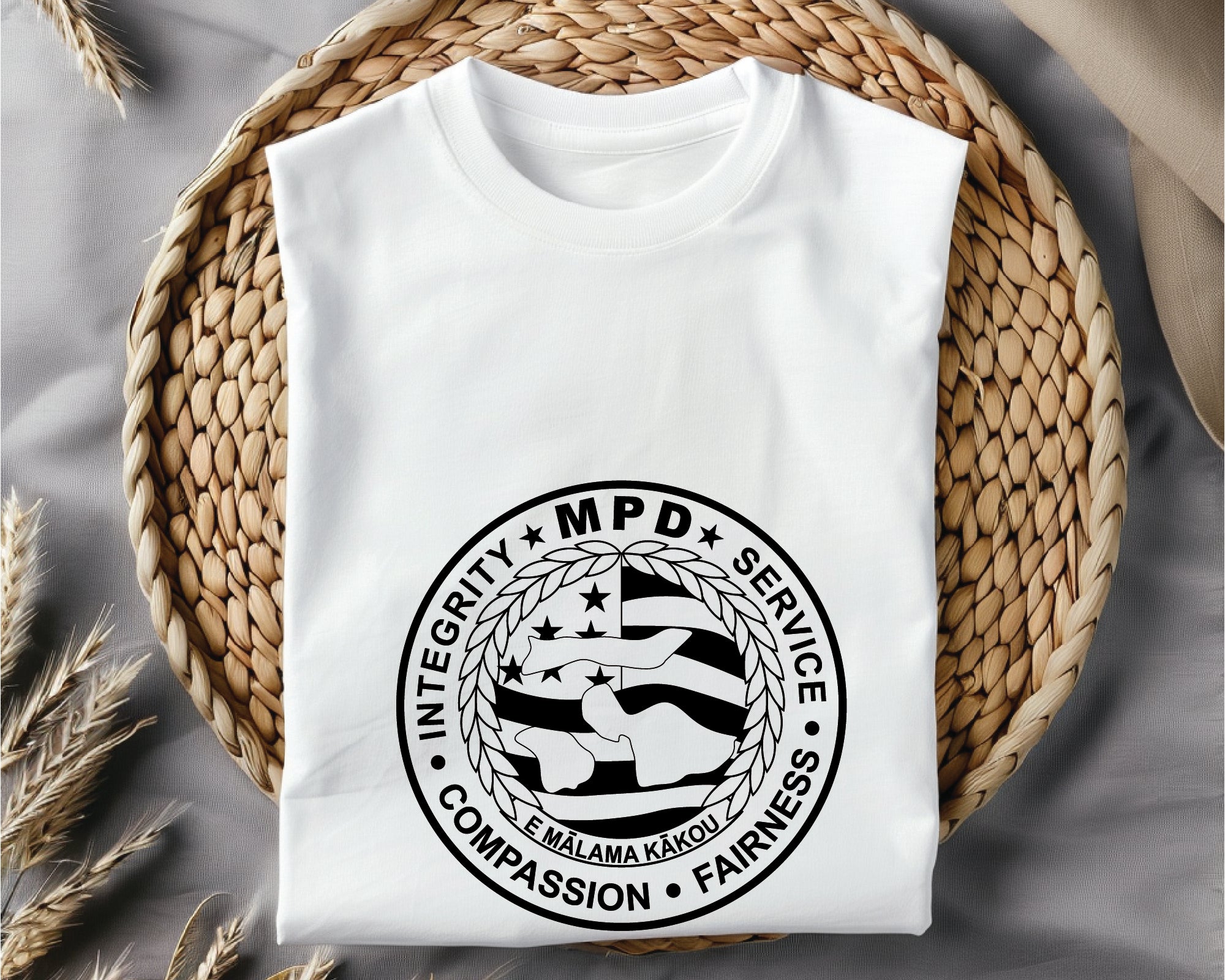 Maui Police Department Logo SVG, Maui Police Logo Vector, Police Department Logo SVG, Law Enforcement Emblem Vector, Police Seal SVG, Logo Engraving File
