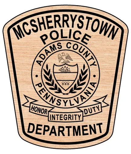 McSherrystown Borough Police Department Patch Adams County Pennsylvania SVG Law Enforcement Vector