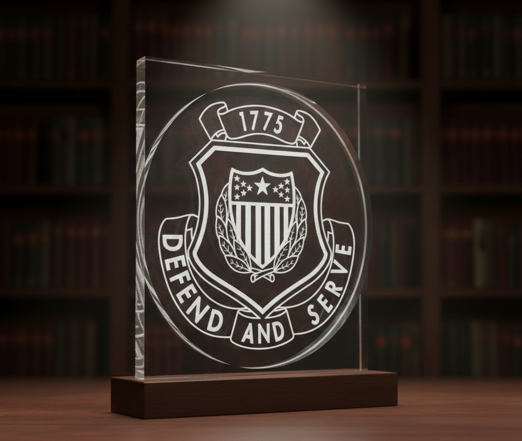 US Army Adjutant General Crest SVG
Military Regimental Shield Vector Design
Defend and Serve Army Emblem
AG Corps Crest Laser Engraving File
Military Plaque CNC Router File