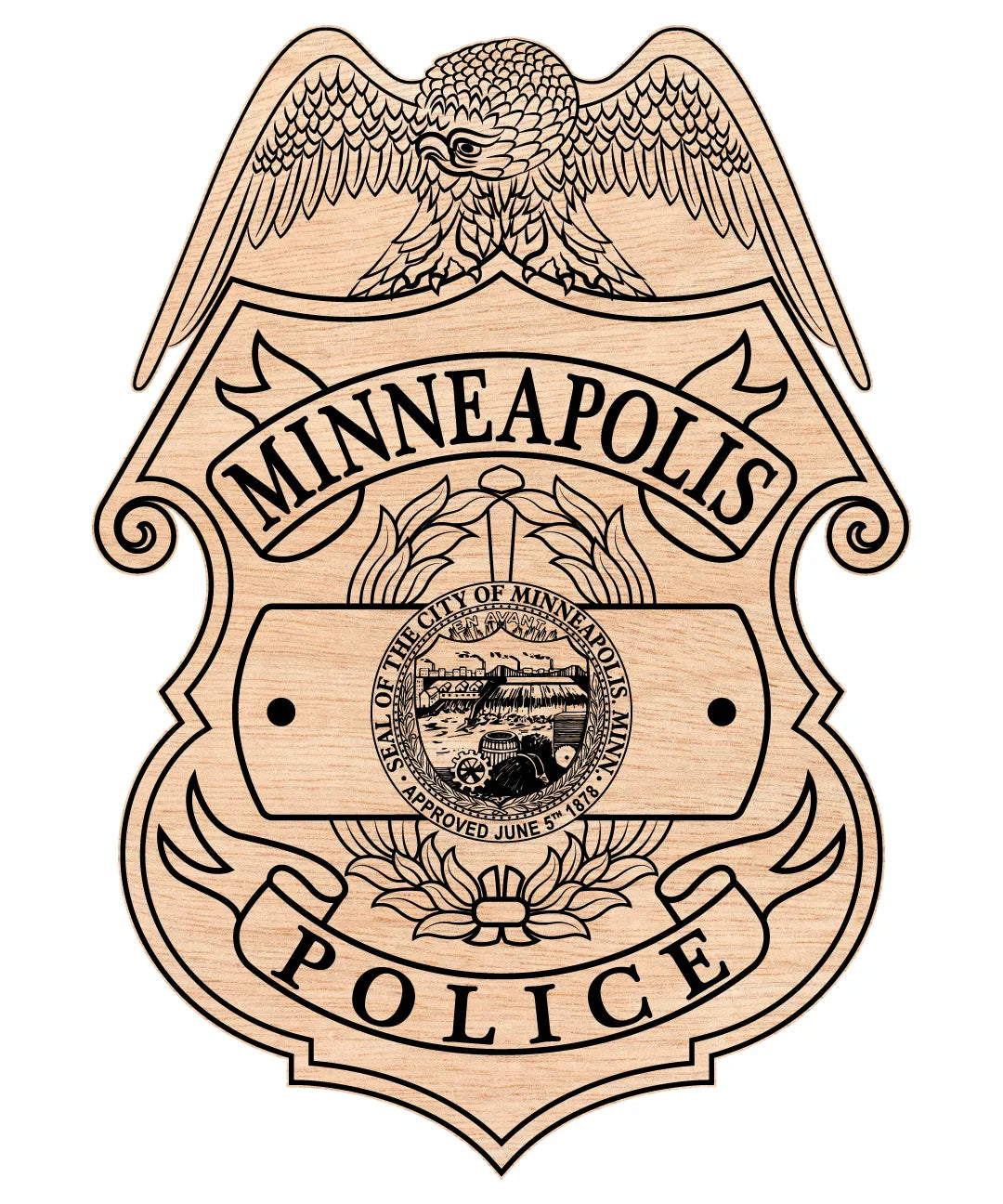 Minneapolis Police Department Badge SVG Minnesota Law Enforcement Vector
