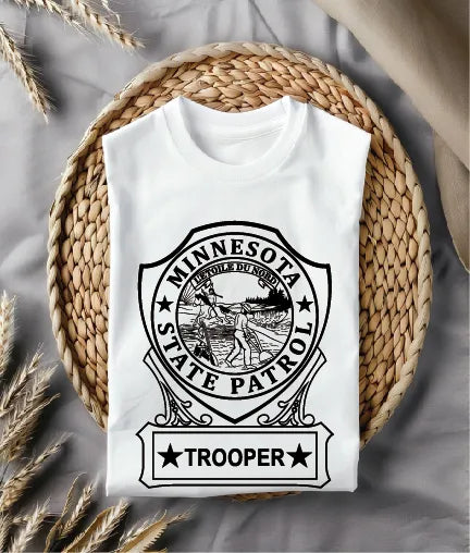 Minnesota State Patrol Trooper Badge SVG Law Enforcement Vector