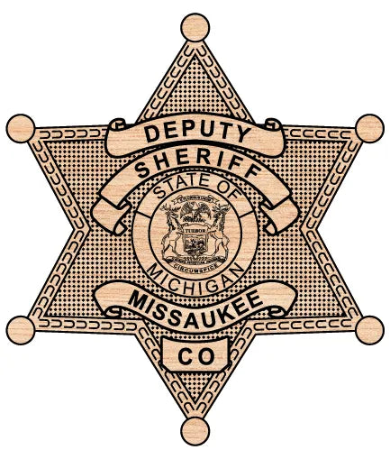 Missaukee County Deputy Sheriff Badge Michigan SVG Law Enforcement Vector