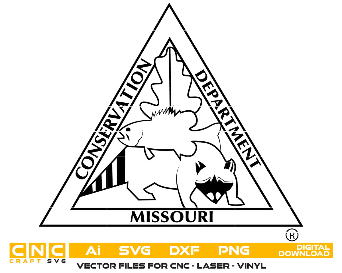 Missouri Department Of Conservation Patch SVG Wildlife Vector