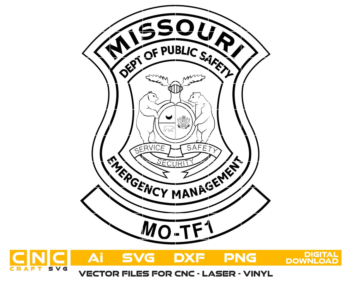 Missouri Dept of Public Safety Patch SVG Emergency Management Vector