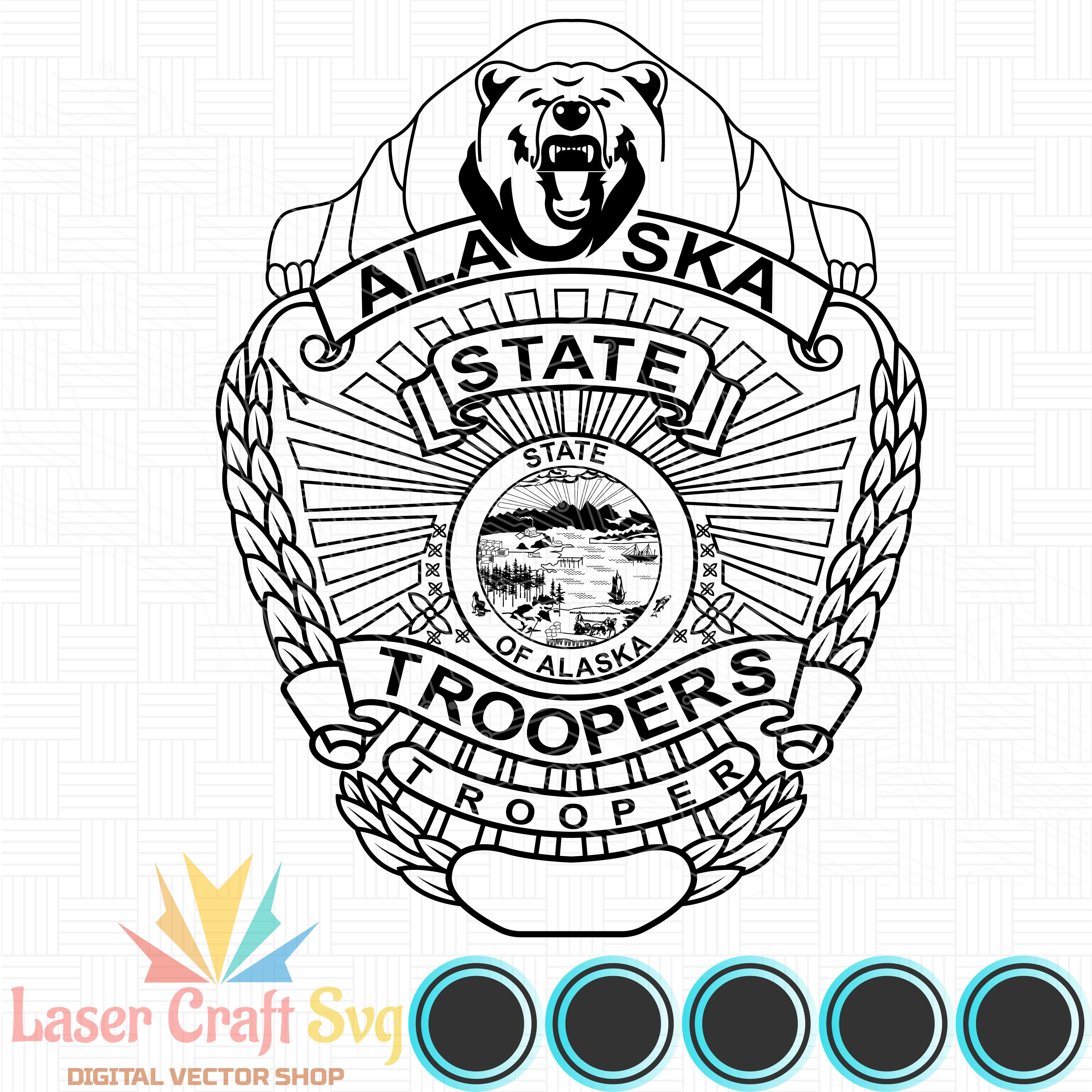 State Ofd Alaska Troopers Badge-01