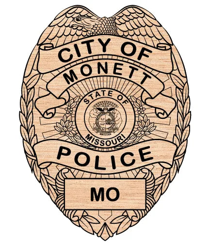 Monett Police Department Badge SVG Missouri Law Enforcement Vector