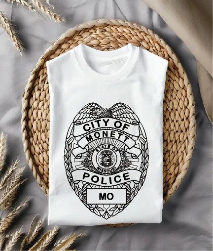 Monett Police Department Badge SVG Missouri Law Enforcement Vector