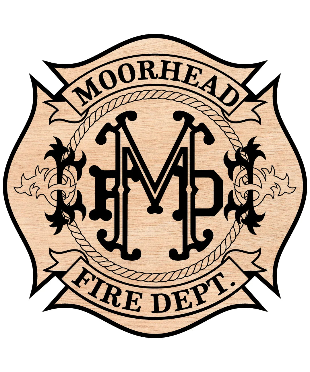 Moorhead Fire Department Logo SVG Minnesota Firefighter Vector