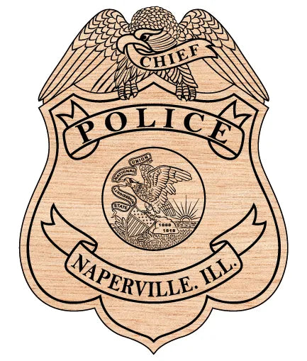 Naperville Police Chief Badge SVG Illinois Law Enforcement Vector
