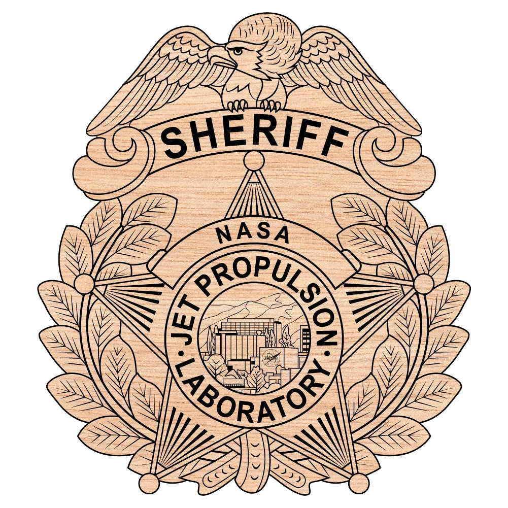 NASA Jet Propulsion Laboratory Sheriff Badge SVG Federal Law Enforcement Vector