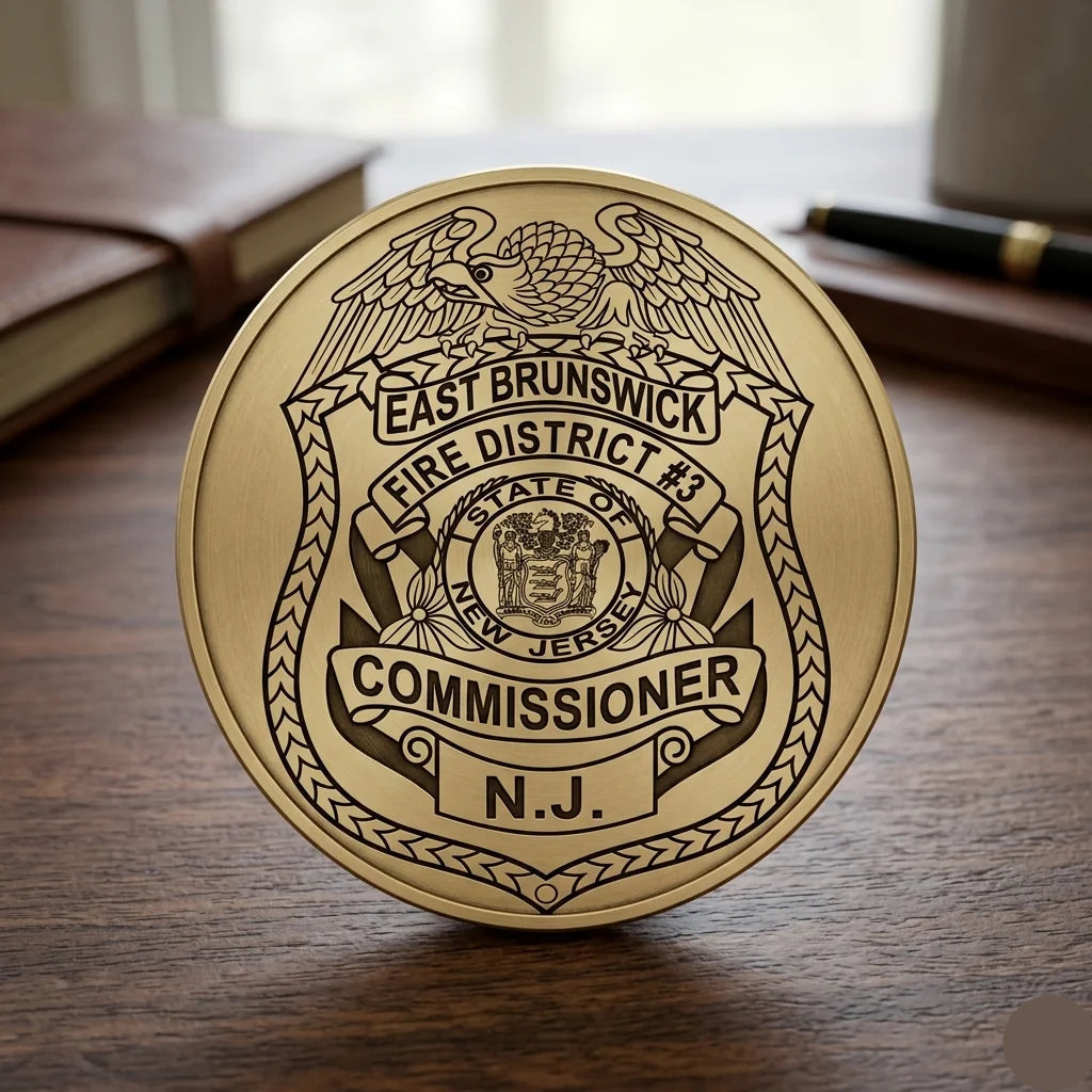 East Brunswick Fire District 3 Commissioner Badge SVG for CNC
East Brunswick NJ Fire Badge Vector for Laser Engraving
New Jersey Fire Commissioner Emblem for Wood Carving
Professional East Brunswick Fire Shield Design
East Brunswick Fire SVG Logo for CNC Router Projects