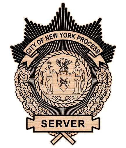 New York City Process Server Badge SVG Public Safety Vector